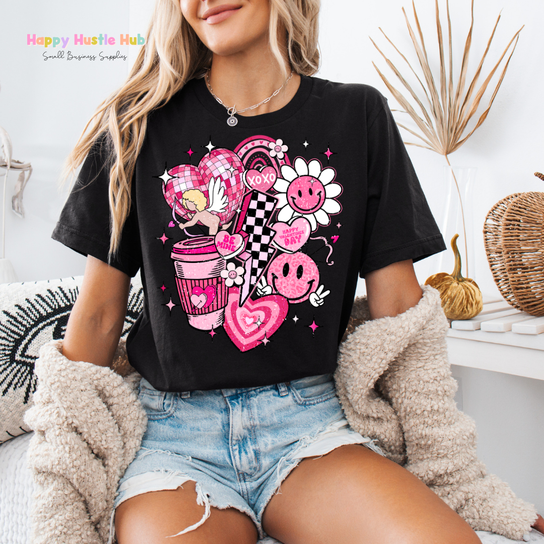 Love Lightening Bolt DTF Transfer