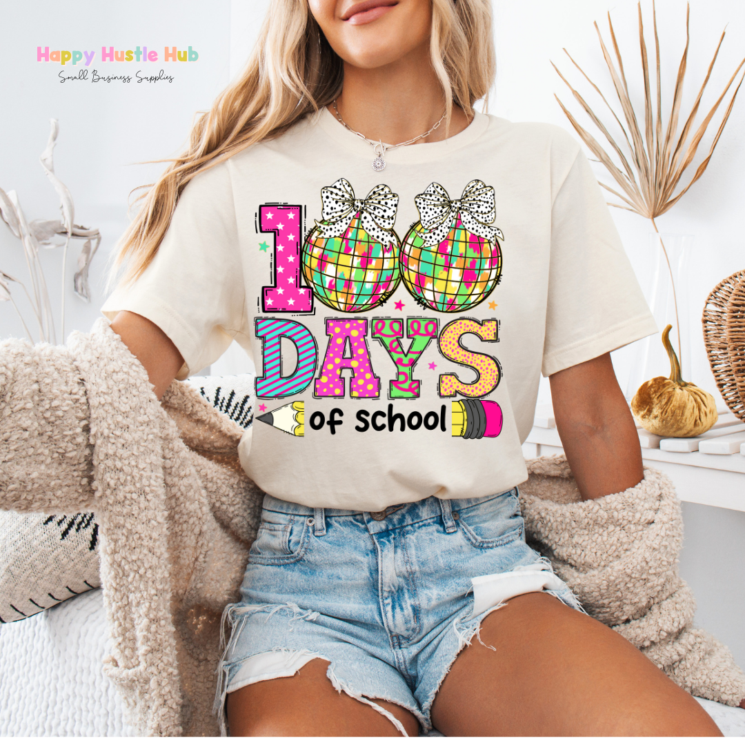 100 Days of School Discos  DTF Transfer