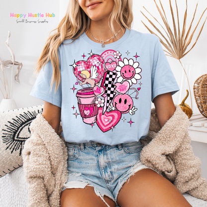 Love Lightening Bolt DTF Transfer