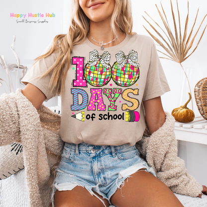 100 Days of School Discos  DTF Transfer