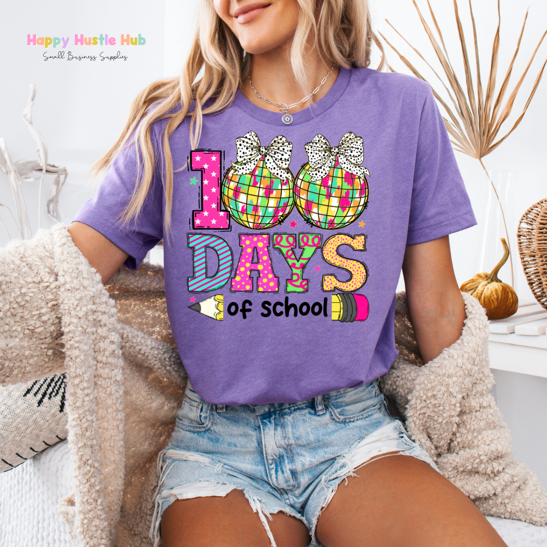 100 Days of School Discos  DTF Transfer