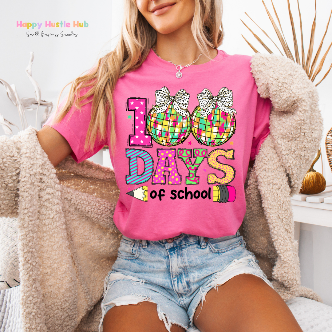 100 Days of School Discos  DTF Transfer