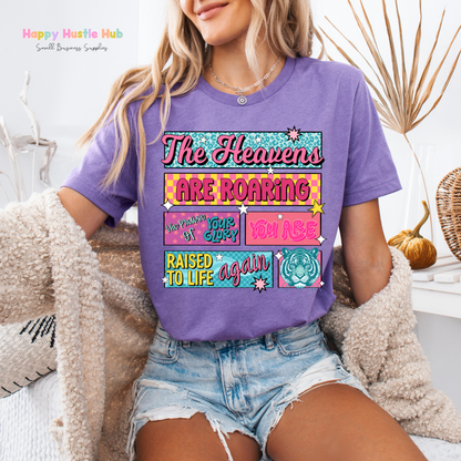 The Heavens Are Roaring You Raised to Life Again DTF Transfer