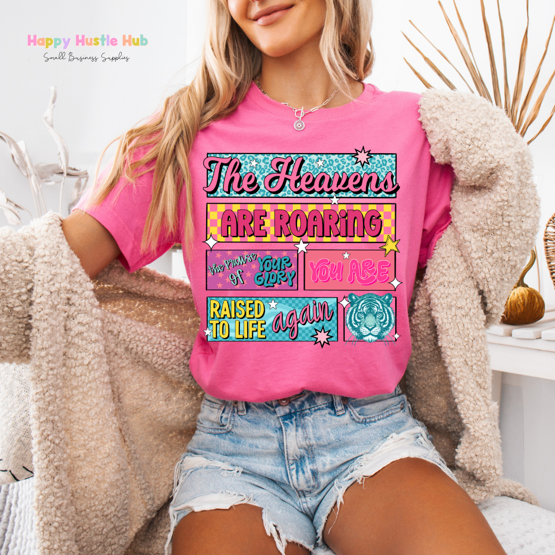 The Heavens Are Roaring You Raised to Life Again DTF Transfer