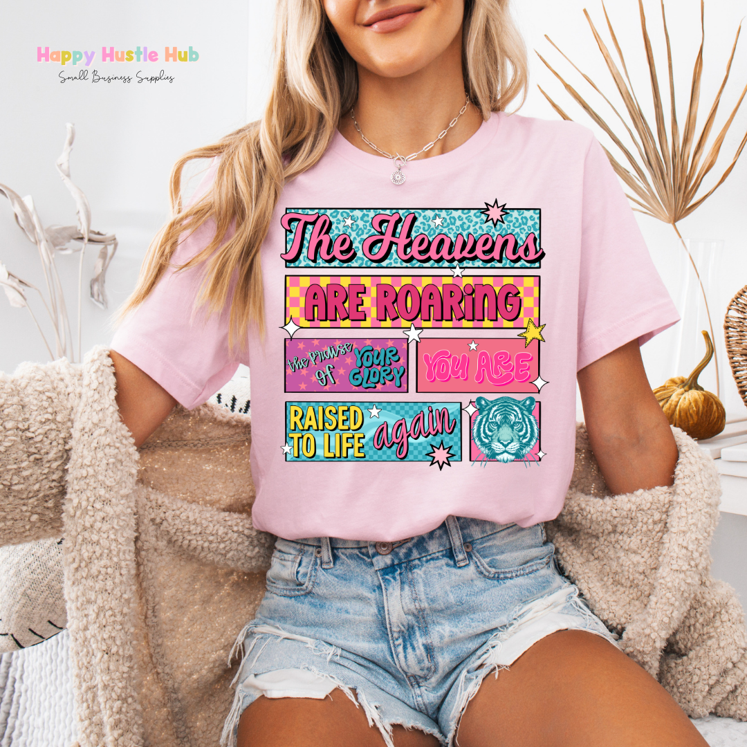 The Heavens Are Roaring You Raised to Life Again DTF Transfer