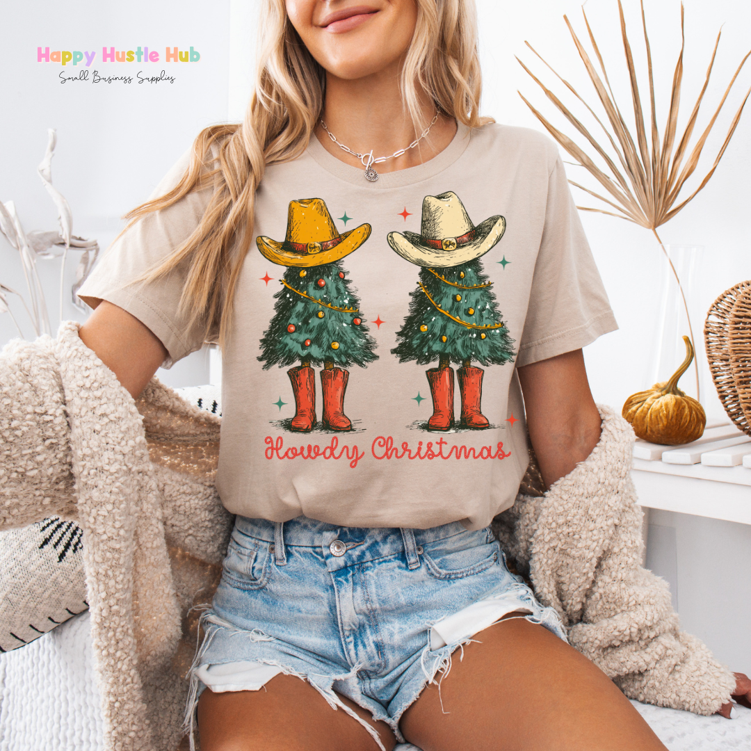 Howdy Christmas Cowboys DTF Transfer