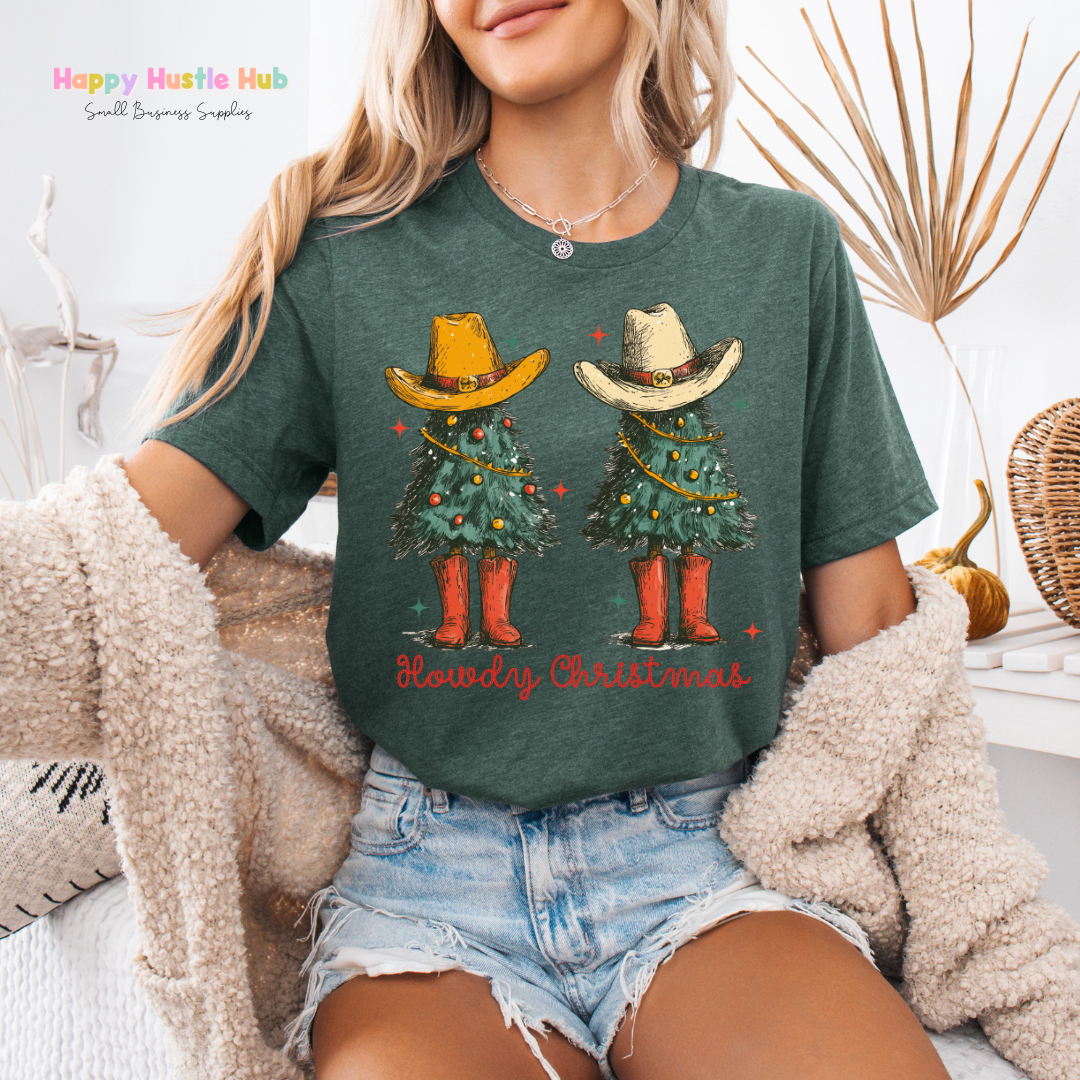 Howdy Christmas Cowboys DTF Transfer