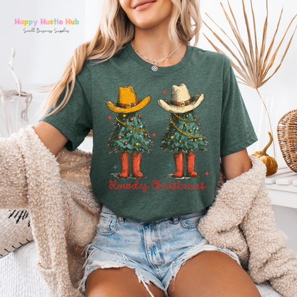 Howdy Christmas Cowboys DTF Transfer