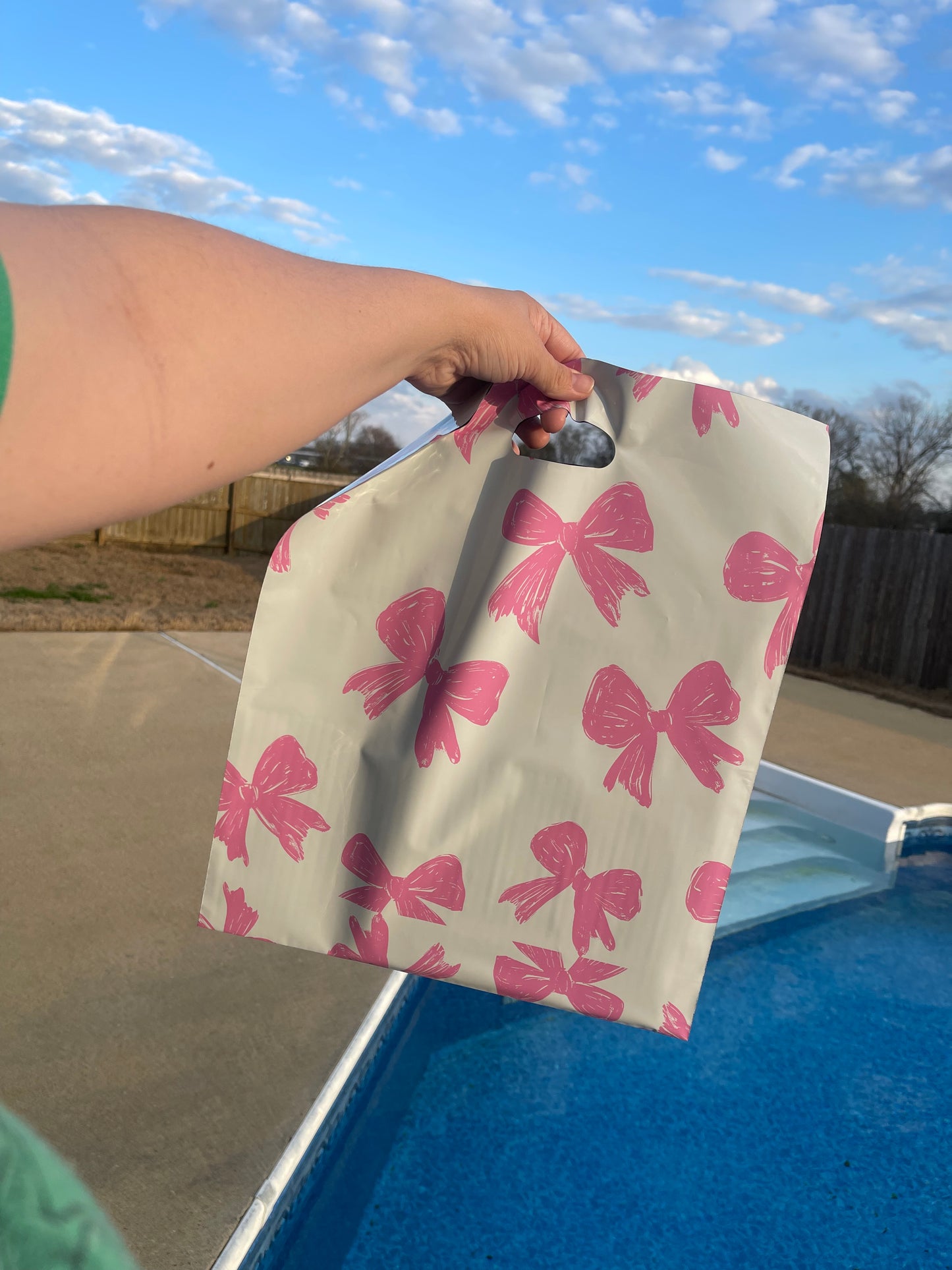 Bubblegum Bow 14x17 Merchandise Bag