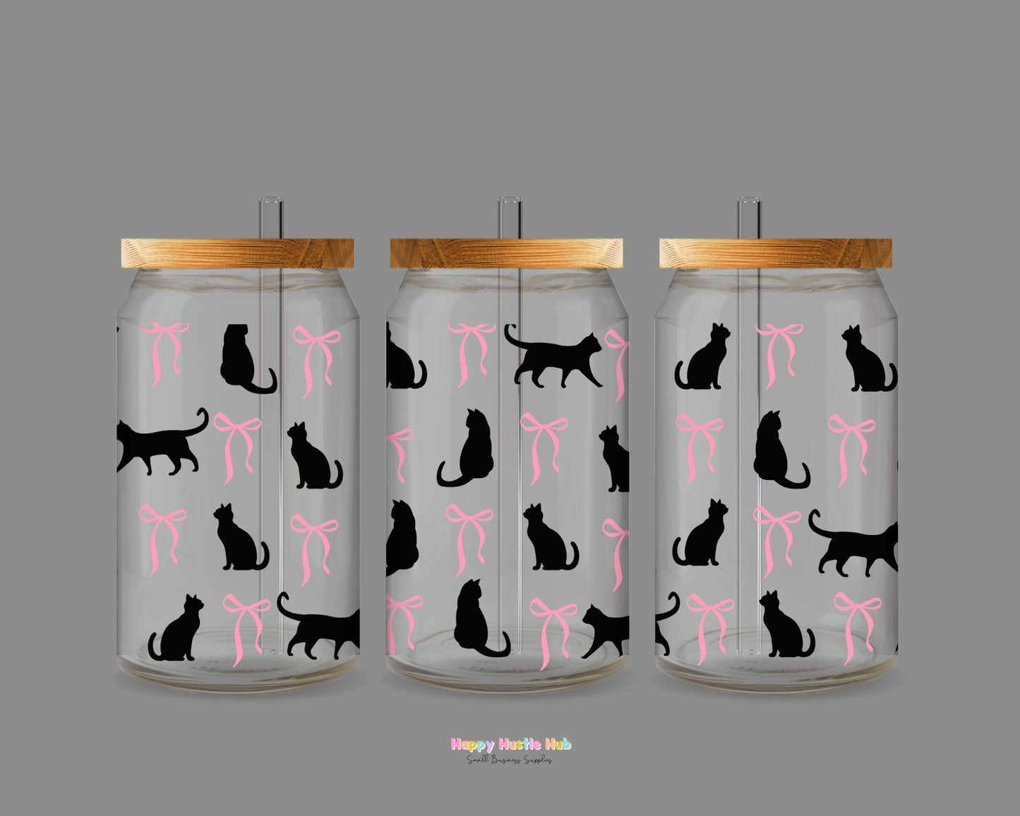 Girly Cats UV DTF Transfer