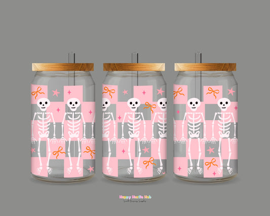 Skelly Checkered UV DTF Wrap