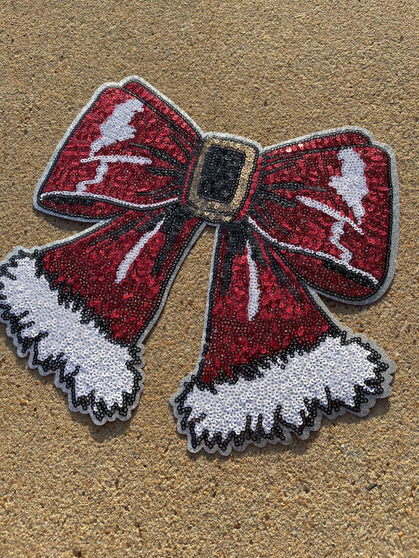 Ms. Claus Bow Chenille Patch