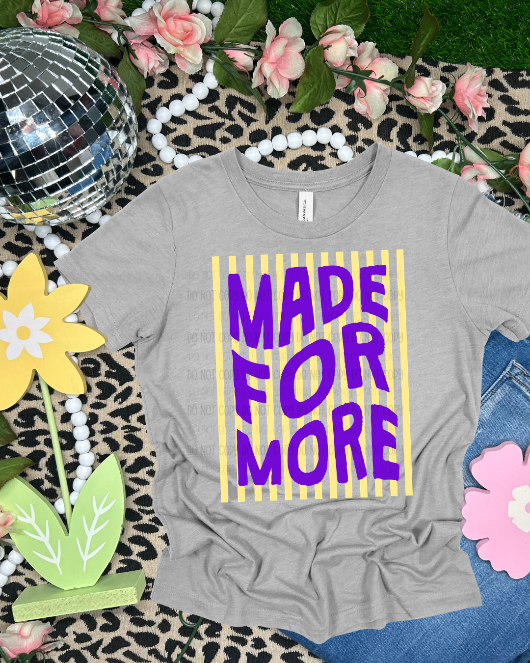 Made For More Striped DTF Transfer