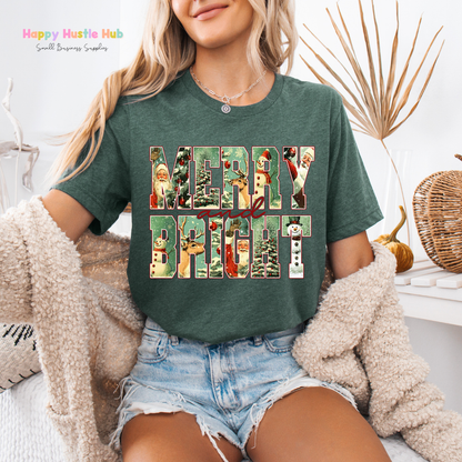 Merry & Bright DTF Transfer