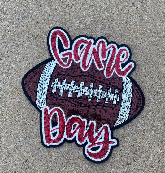 Game Day Football Chenille Patch